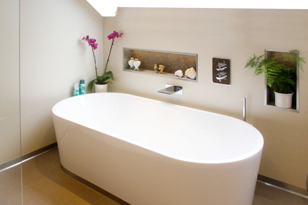 Badezimmer ohne Fliesenfugen
