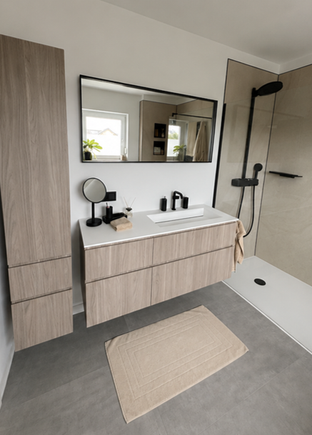 Badezimmer nach der InnSAN-Sanierung