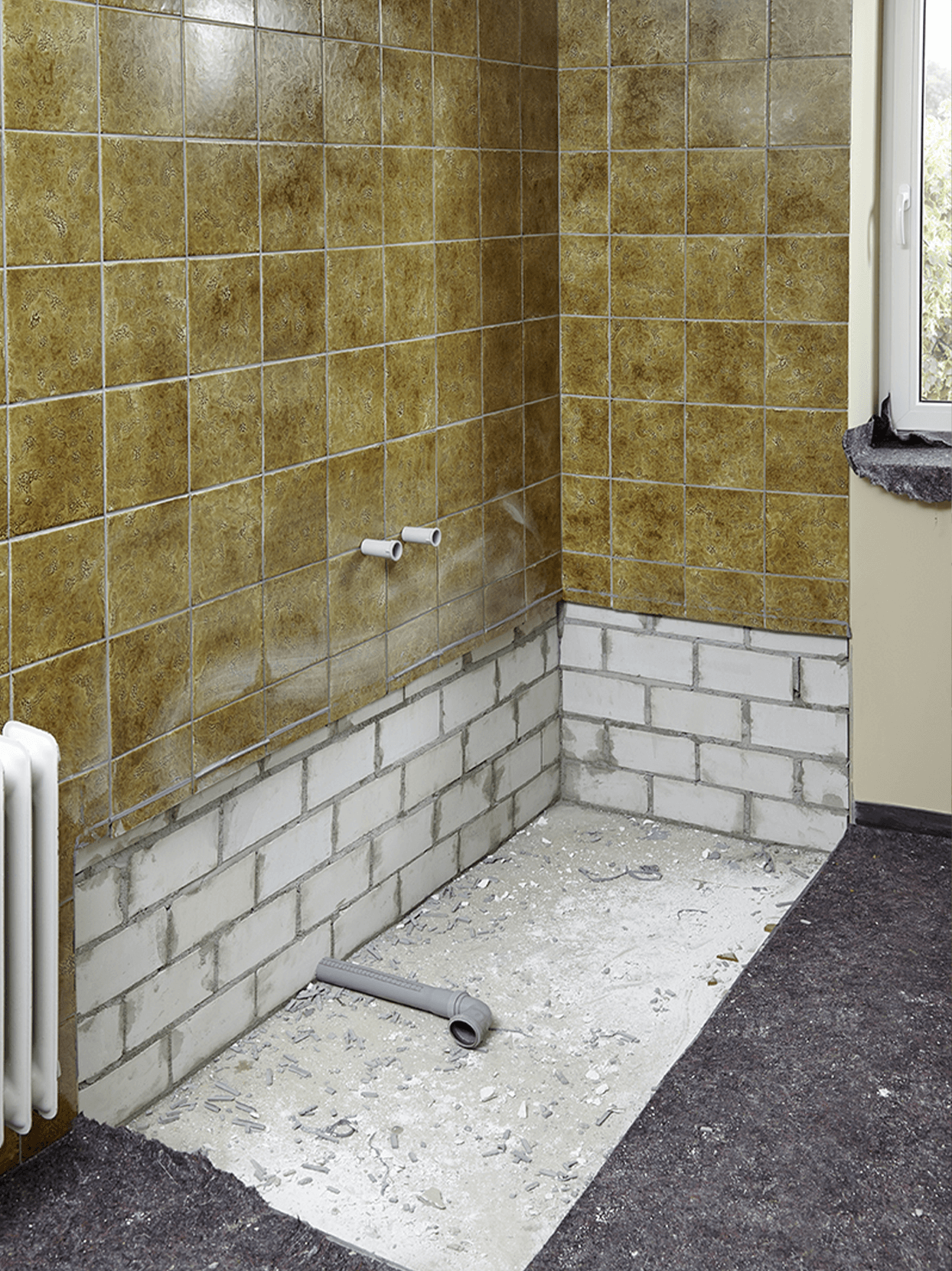 Wanne zur Dusche