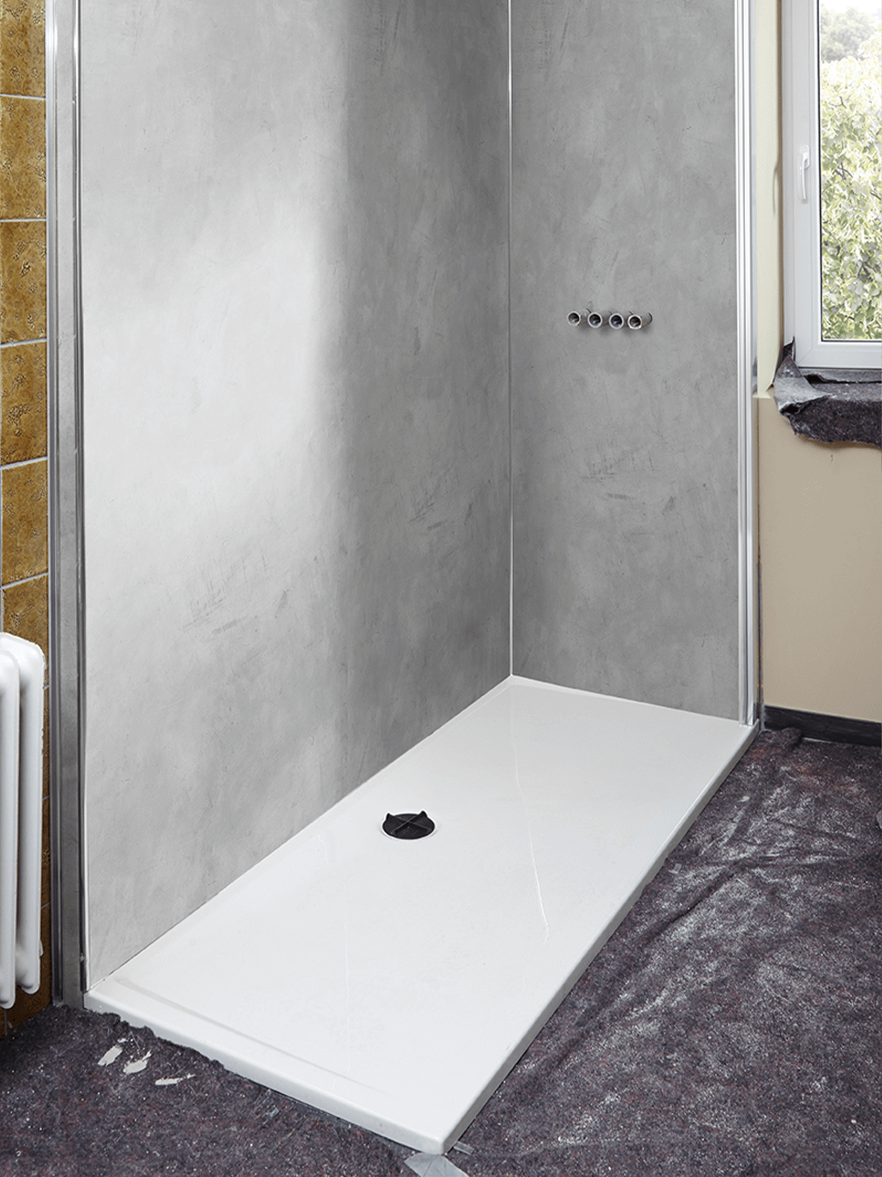 Wanne zur Dusche